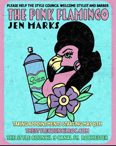 Jen Marks-the Pink Flamingo