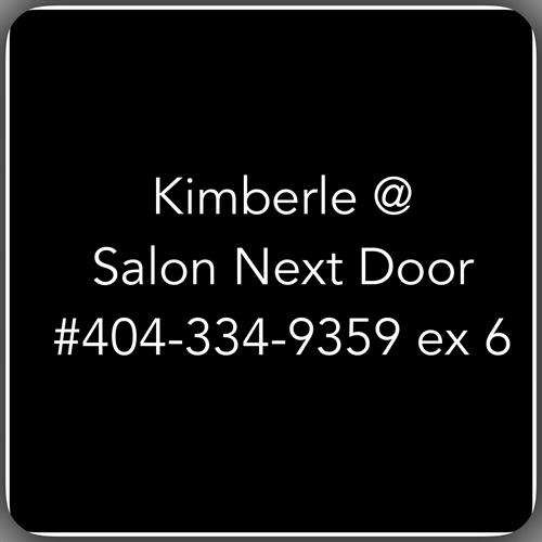 Kimberle @ Salon Next Door