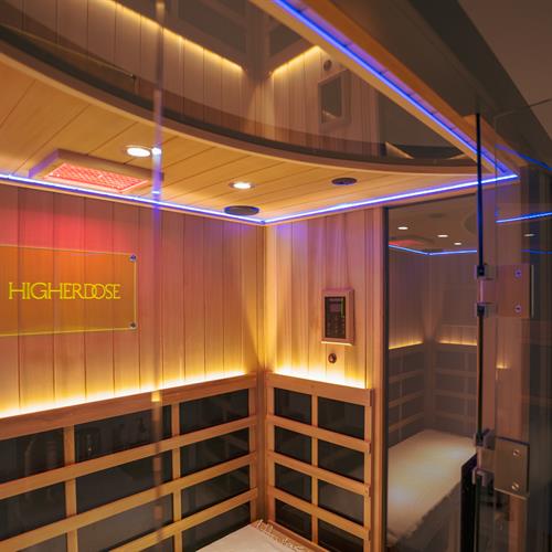 Higher Dose full spectrum infrared sauna room