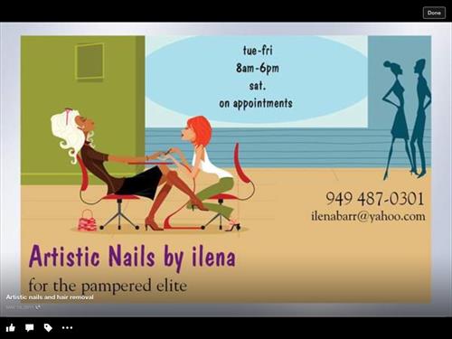 Artistic nails and hair removal